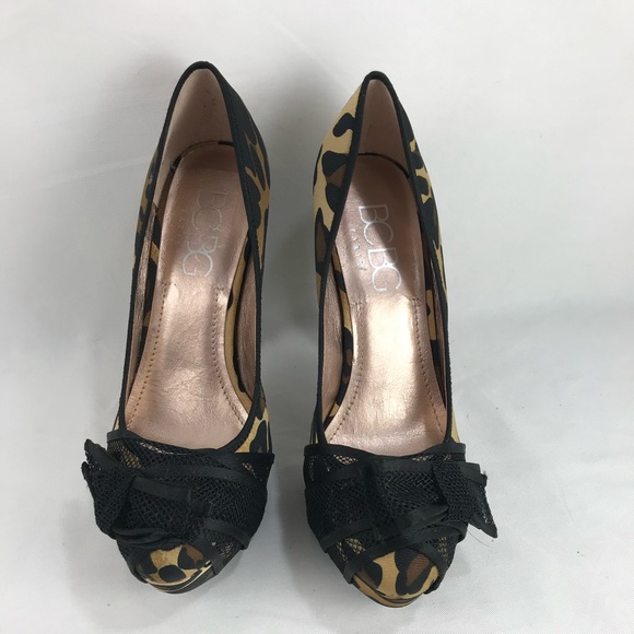 BCBG Leopard Design and Bow Toe Super High Heels (101) - Picture 4 of 8